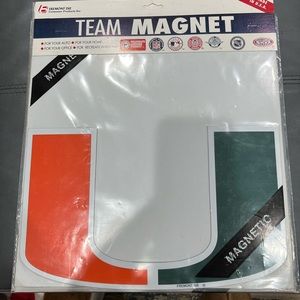 University of Miami Car Magnet
